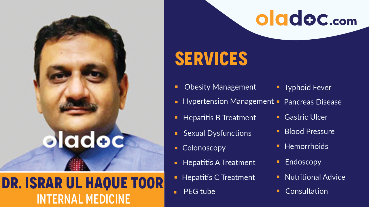 Services provided by Dr. Israr Ul Haque Toor